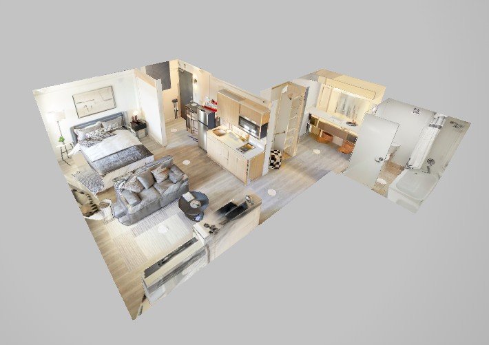 Apartment Unit Virtual Tour with Dollhouse View
