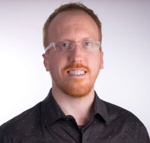 Portrait of a redhead with glasses