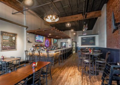 Interior of bar and restaurant