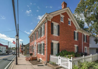 Red brick building side view